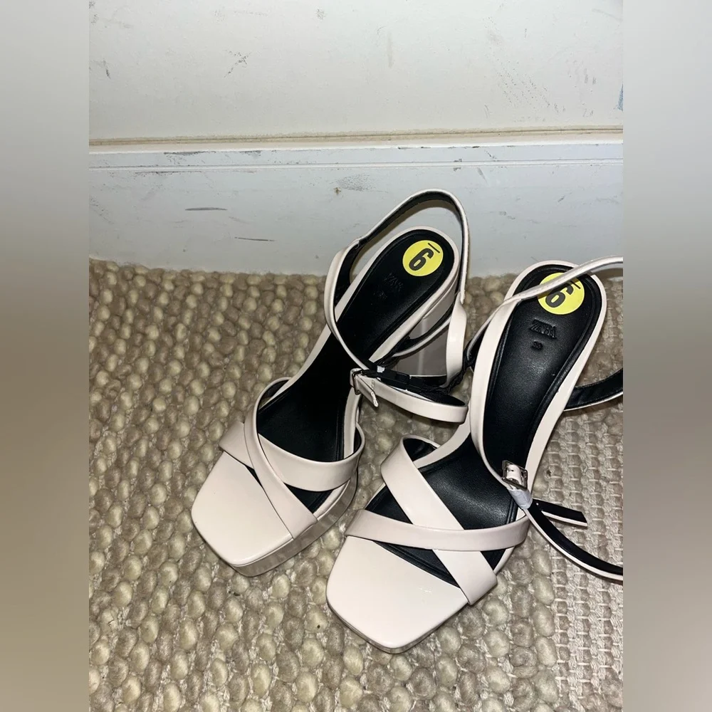 NWT Zara Platform Heels - Picture 4 of 11